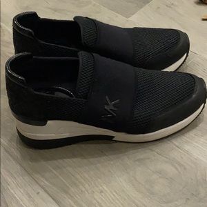 Michael Kors black platform sneakers size 7